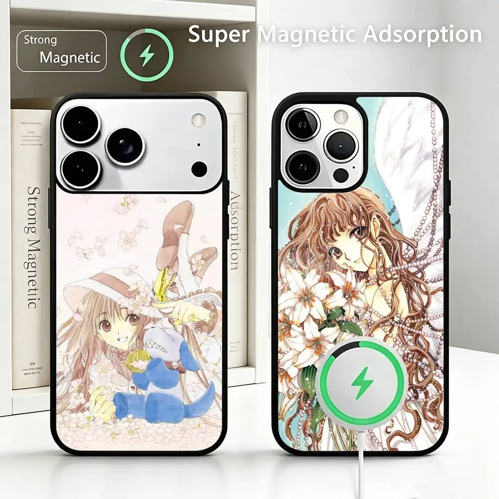 Funda para Teléfono Anime X-X1999 K-Kotori Monou para iPhone 17 16 15 14 13 12 11 Pro Max Plus, Funda con Cargador Inalámbrico
