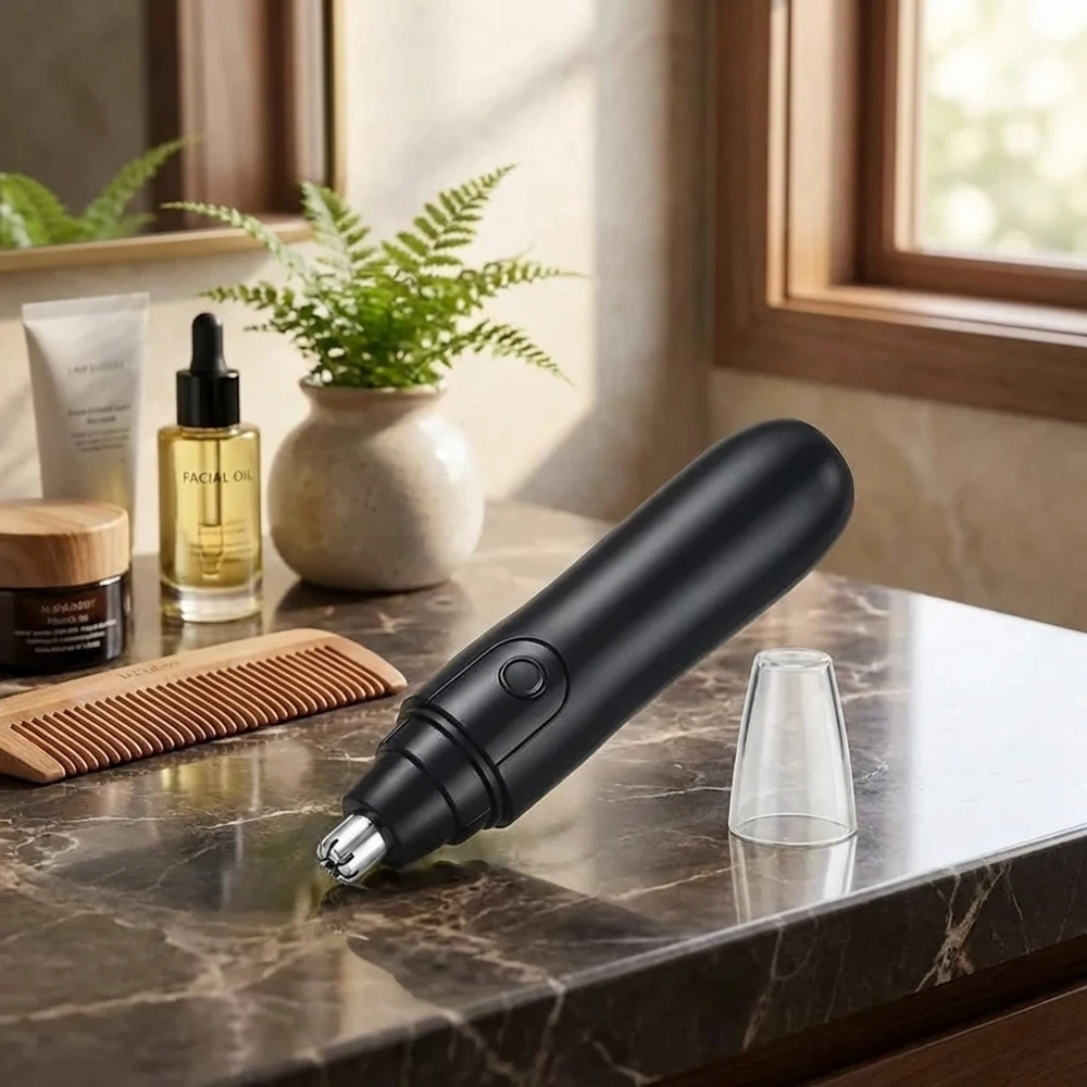 

5-in-1 Electric Hair Trimmer Kit Rechargeable Portable Precision Grooming Tool Nose Ear Neck Eyebrow Facial Hair Trimmer Shaver