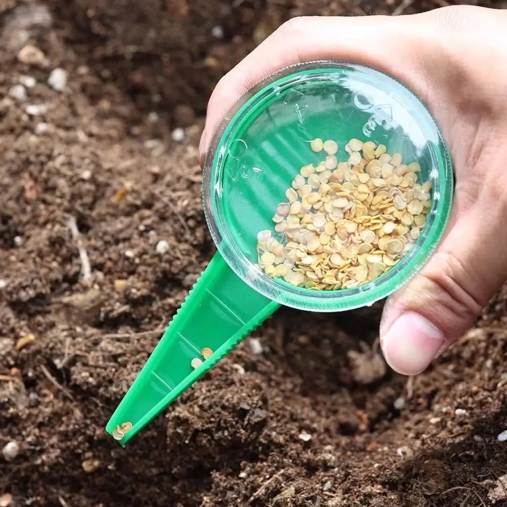 Plant Seed Sower Mini Seed Sowing Dispenser Plant Seeder Garden Precision Seeding Fertilizing Planter Manual Sower Garden Tool