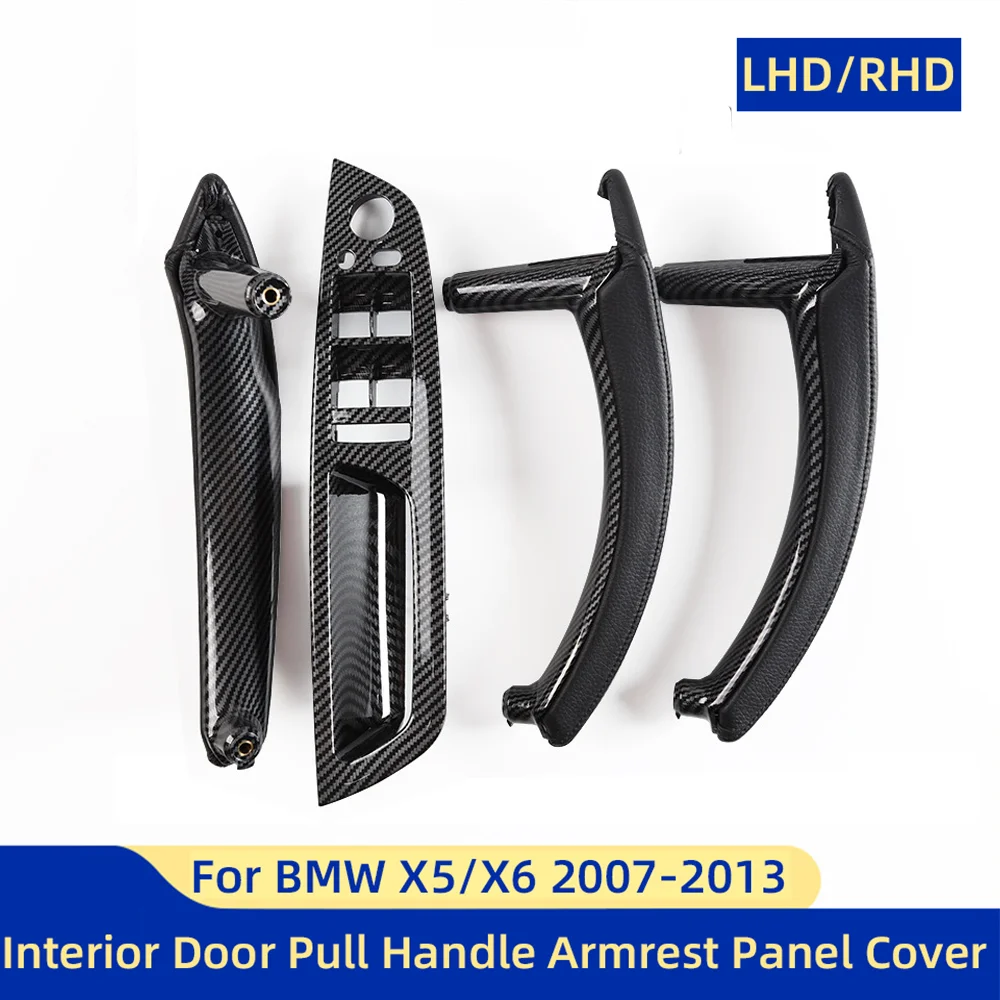 

E70 E71 LHD RHD Upgraded Interior Door Handle with Leather Cover Assembly Full Set For BMW X5 X6 E70 E71 E72 2007-2014