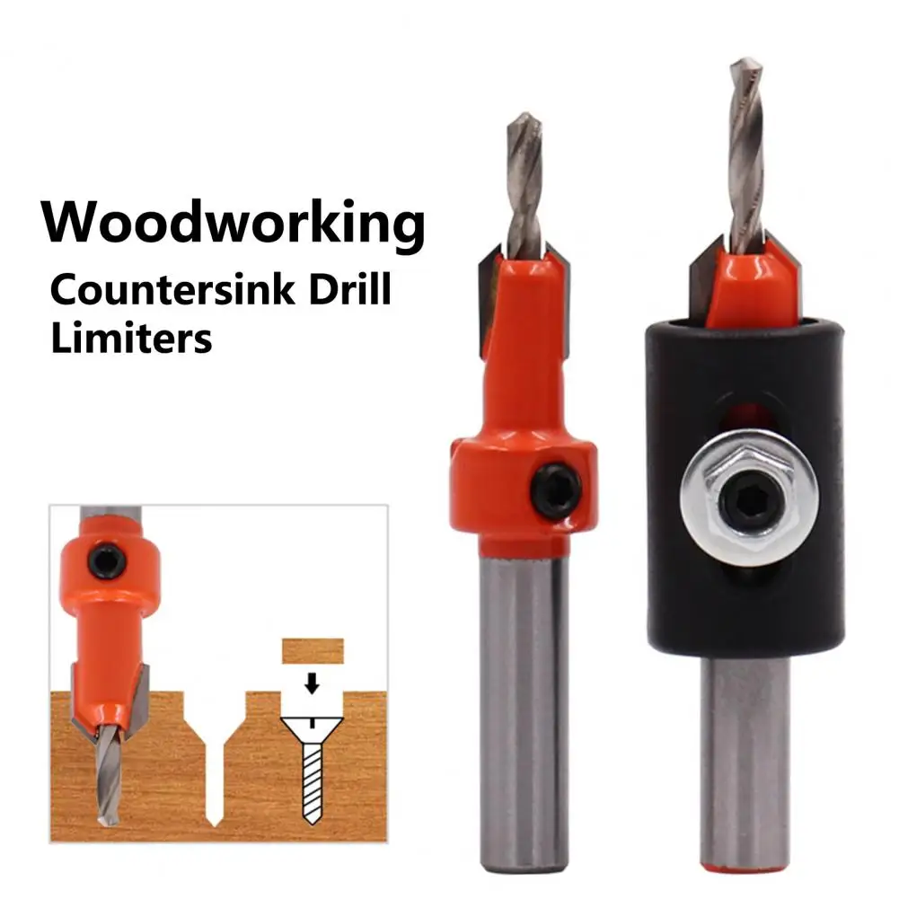 

Practical Drill Stopper Plastic Countersink Drill Bit Convenient Hex Shank Screw Countersink Drill Bit Wide Application