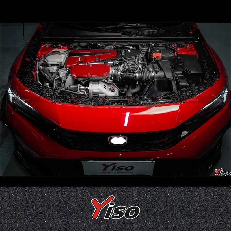 

Suitable for 2023-2024 Generation Civic FL5 TYPER 11 Engine cover Engine cover Engine cover red head labeled shell cover