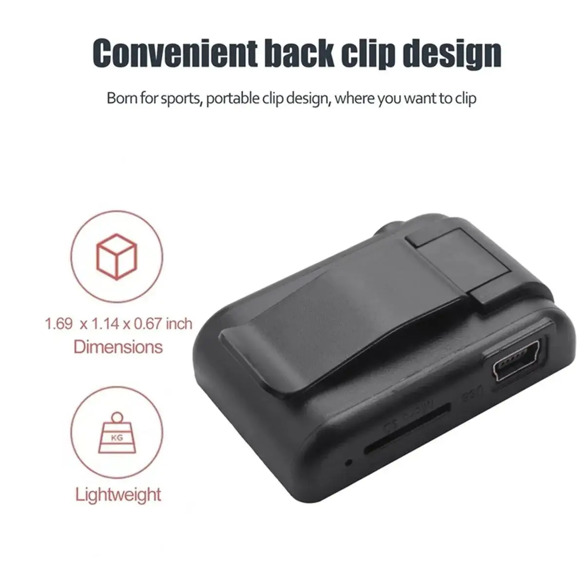 Portable Mini Clip MP3 Player Music Media Support SD Card Fashion HiFi MP3 Player Walkman For Multifunction Sports Music Player