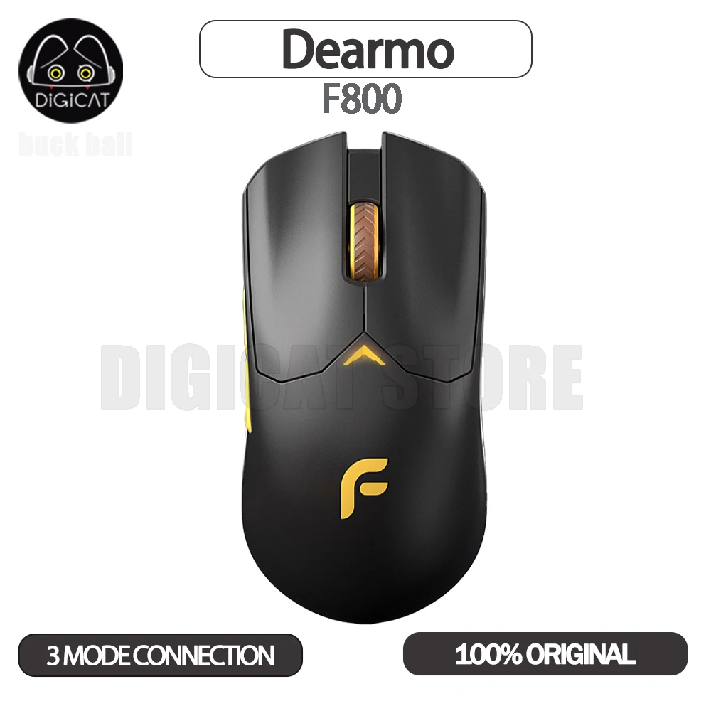 Dearmo F800 Mouse 3 modalità USB/2.4G/Bluetooth Mouse Wireless PAW3395 RGB Mouse da gioco personalizzato accessori per Pc Gamer Mouse regalo