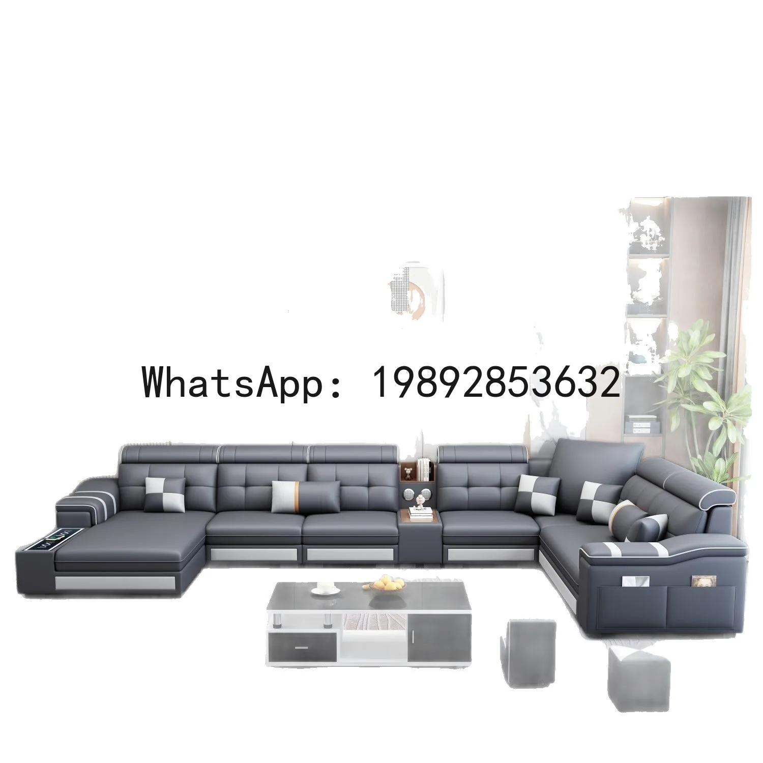 X-22  living room sofa cat scratch resistant fabric multifunctional easy-clean upholstered sofa