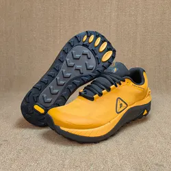 Men's Wide Last Off-Road Running Shoes With Mesh Fabric, Breathable And Lightweight, Suitable For Outdoor All Terrain Anti Slip