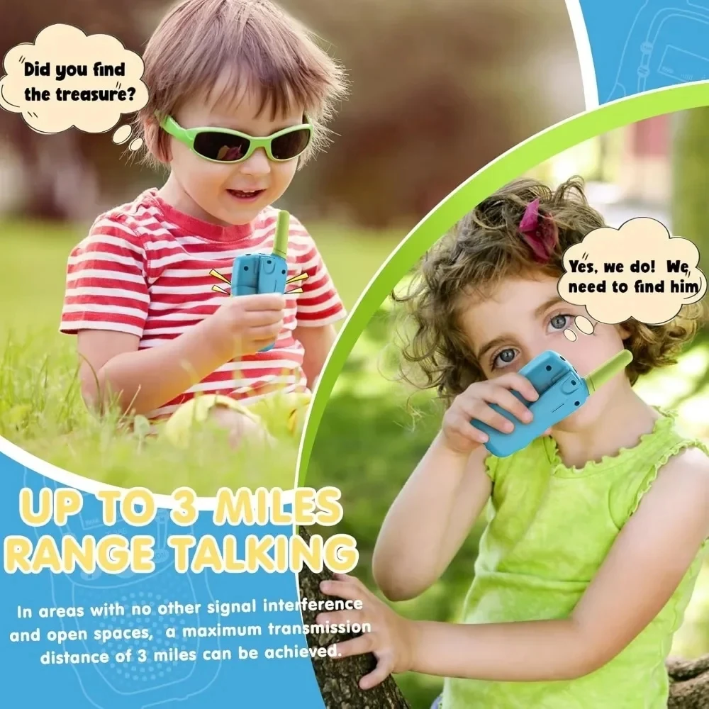 Tweekleurige walkietalkies voor kinderen T-388 Draadloos bellen op afstand 3 kilometer Speelgoed Ouder-kind interactieve buitenwalkietalkie