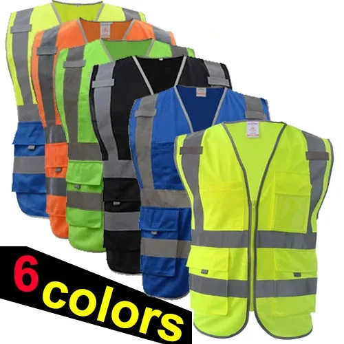 SFvest Safety Vest Reflective workwear hi vis clothing safety vest