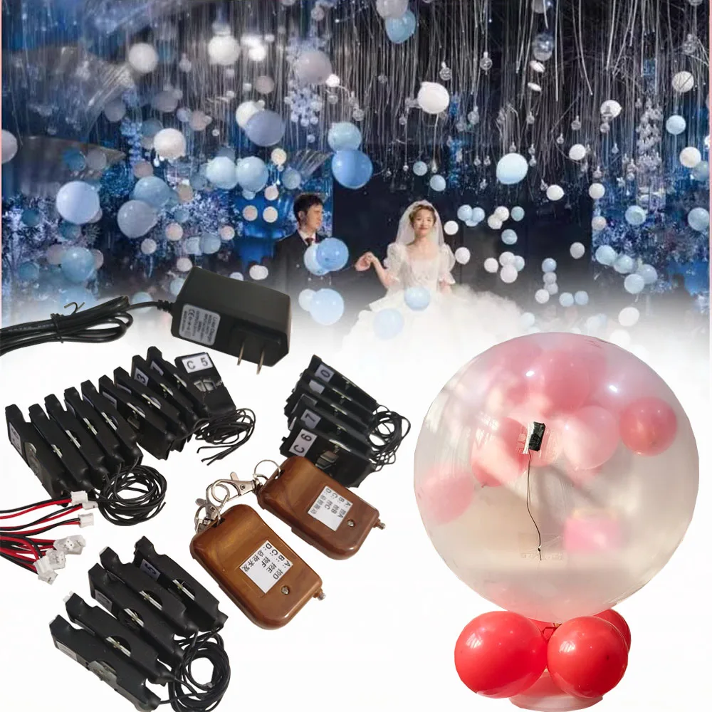 

Remote Control Balloons Poppers 4 6 8 10 12 16 20 30 Cues Explode Balloons for Wedding Birthday Marriage Stage Exploder Kit