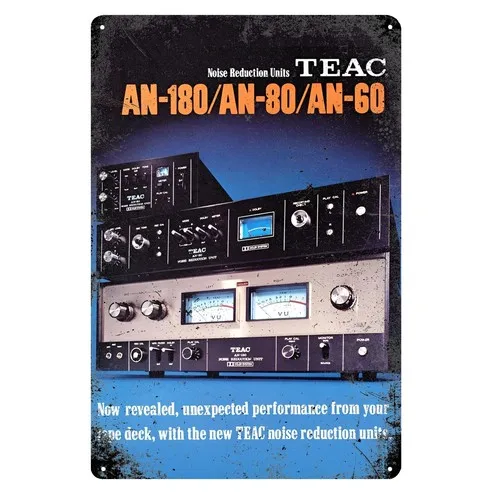 Teac Vintage Stereo Amplifier Audiophile Hi-Fi Metal Poster -20x30cm Tin Sign  -aluminum