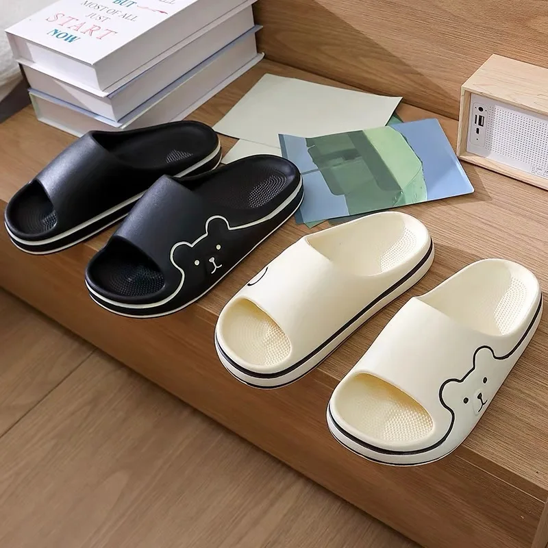 Women House Slippers Cartoon Slides Super Soft Bottom Moccasin Trend Designer Scuffs