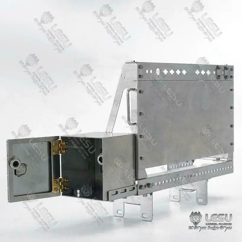 Metalowa Skrzynka Narzędziowa LESU Dekoracyjny Pedał Do Tamiyaya 1/14 RC Ciągnik Model Samochodu Zabawki Zdalnie Sterowane Akcesoria Samochodowe TH15166