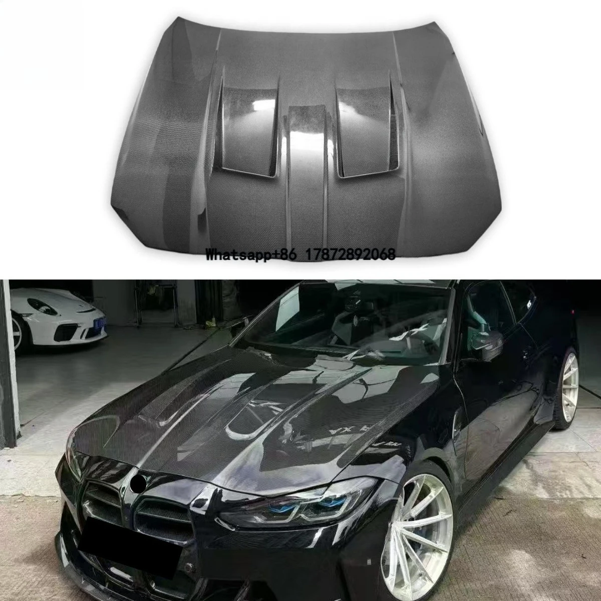 

AN Style Carbon Fiber Hood Engine Cover for G22 G26 M440i Perfect Fitment Guaranteed