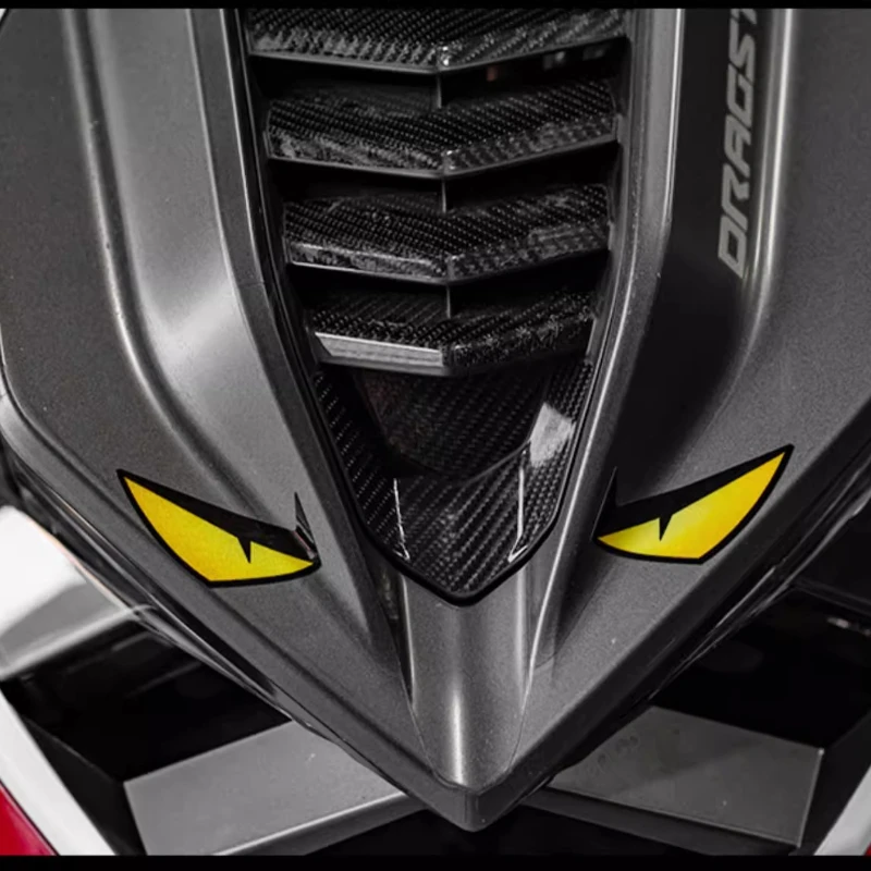 1 Para Naklejek na Motocykl Demon Eye Wodoodporne Odporne na Zużycie na Zbiornik Paliwa Motocykla Okno Samochodu Hulajnoga Elektryczna Naklejka Winylowa