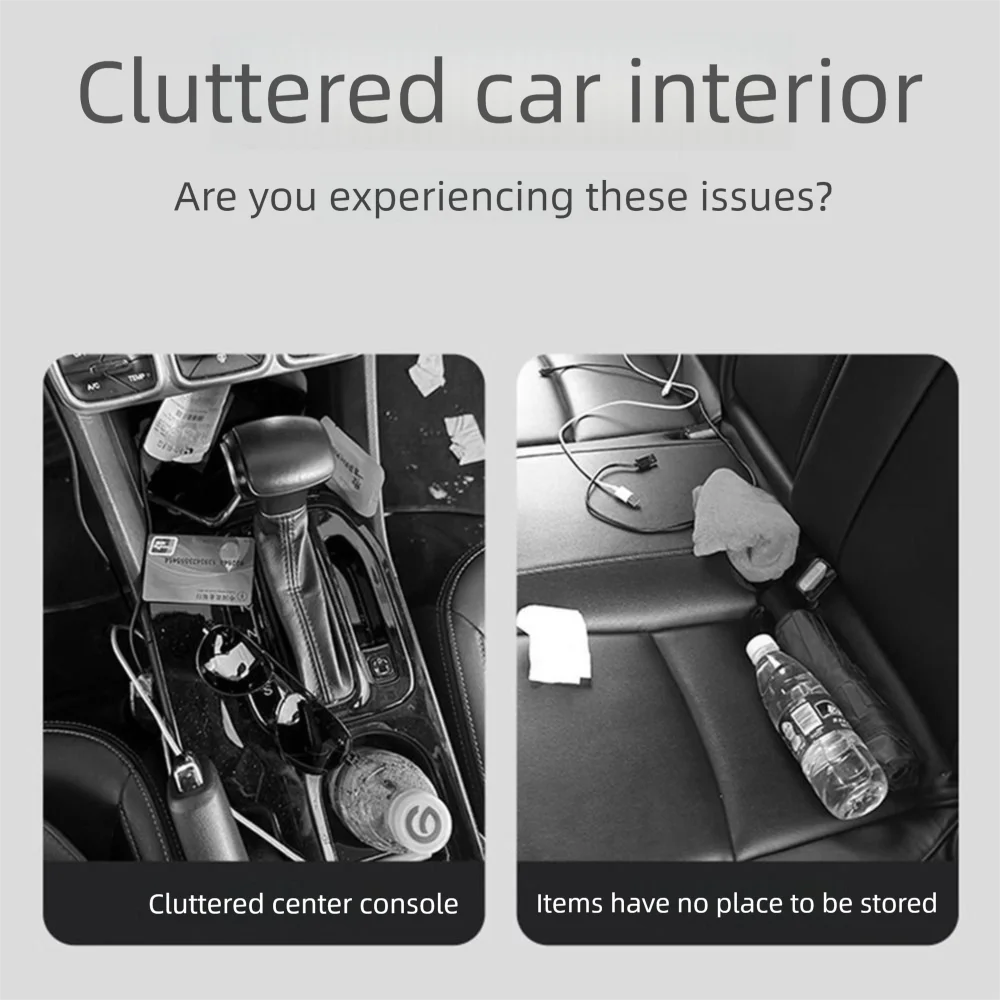 

Car Organizer Leather Car Trash Can Hanging Space Saving Car Backseat Storage Box Waterproof Portable Rubbish Bucket Sundries