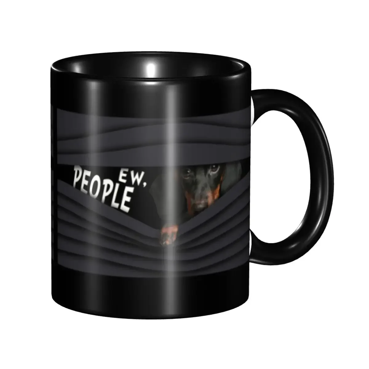 Custom Funny Dachshund Coffee Mugs DIY Wiener Badger Dog Ceramic Tea Milk Cup