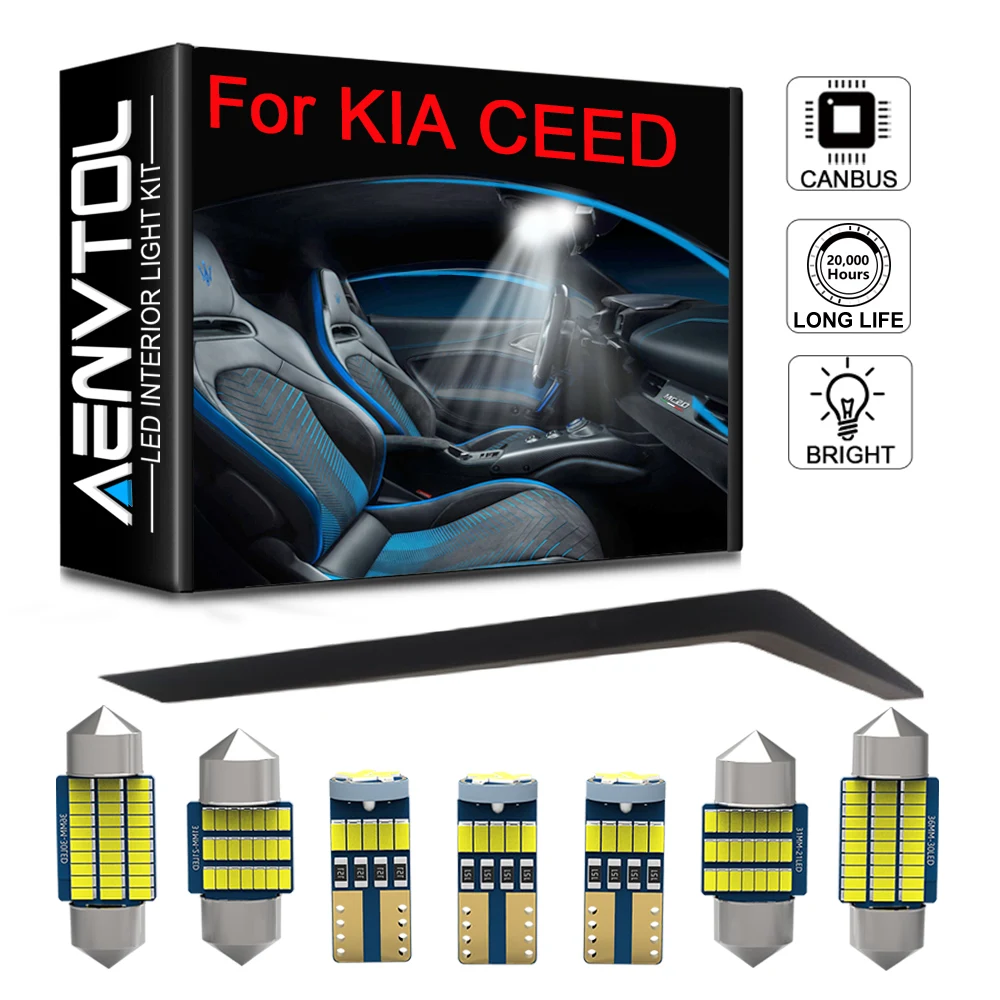 Car Interior LED Lights Canbus for Kia Ceed Proceed Hatchback SW ED JD CD 1 2 3 MK1 MK2 MK3 2006 -2020 2021 2022 2023 LED Bulb