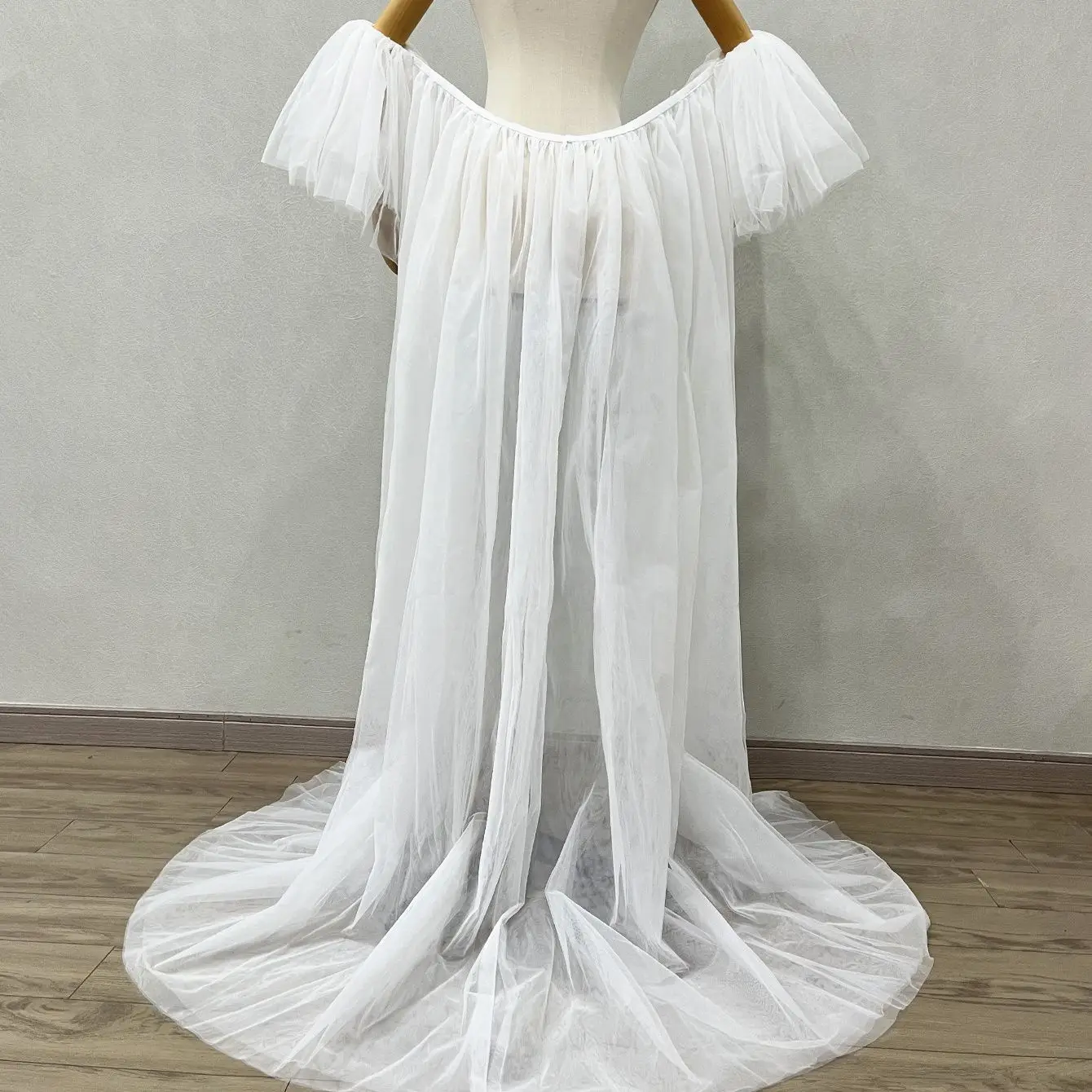 Bolero With Train New light champone exaggerated wedding bridal prom dress Gloves sleeve wrap performance wrap