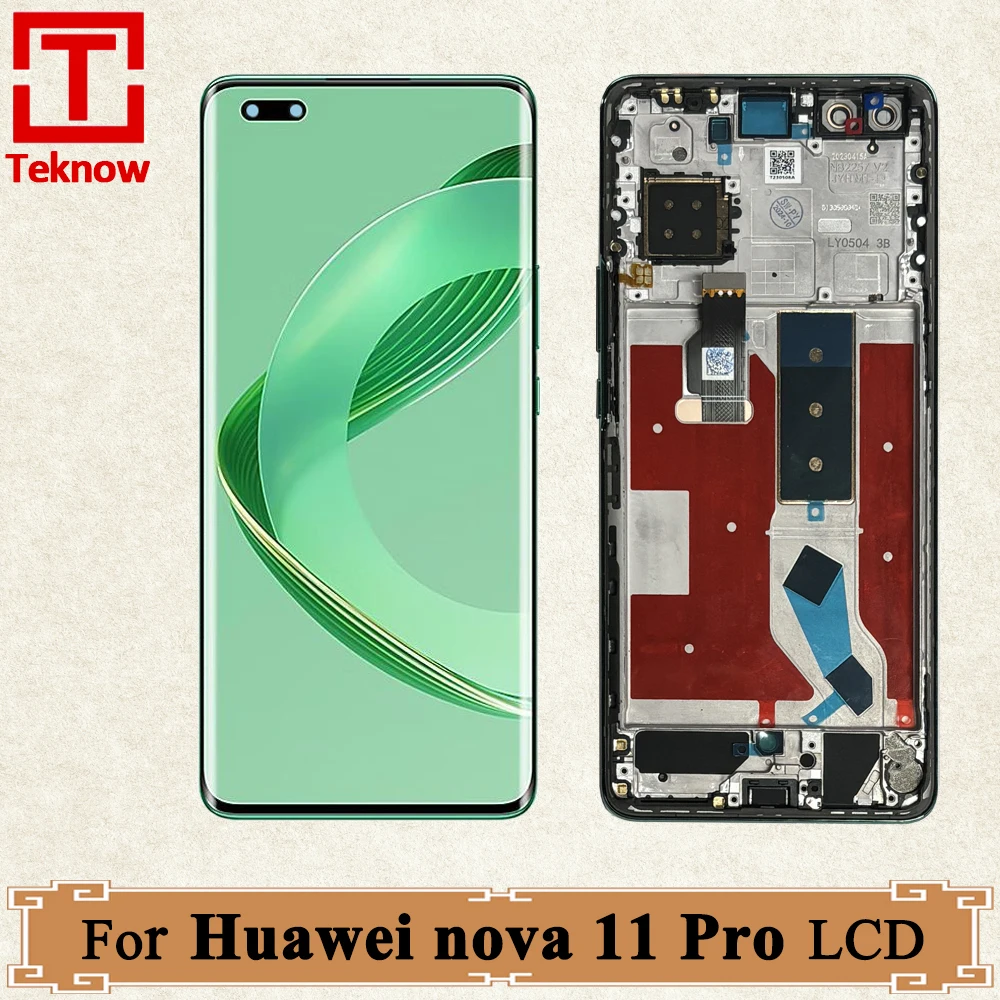 6.78'' OLED For Huawei Nova 11 Pro LCD Display GOA-AL80 GOA-LX9 Touch Screen Digitizer Assembly For Huawei Nova 11Pro Replace