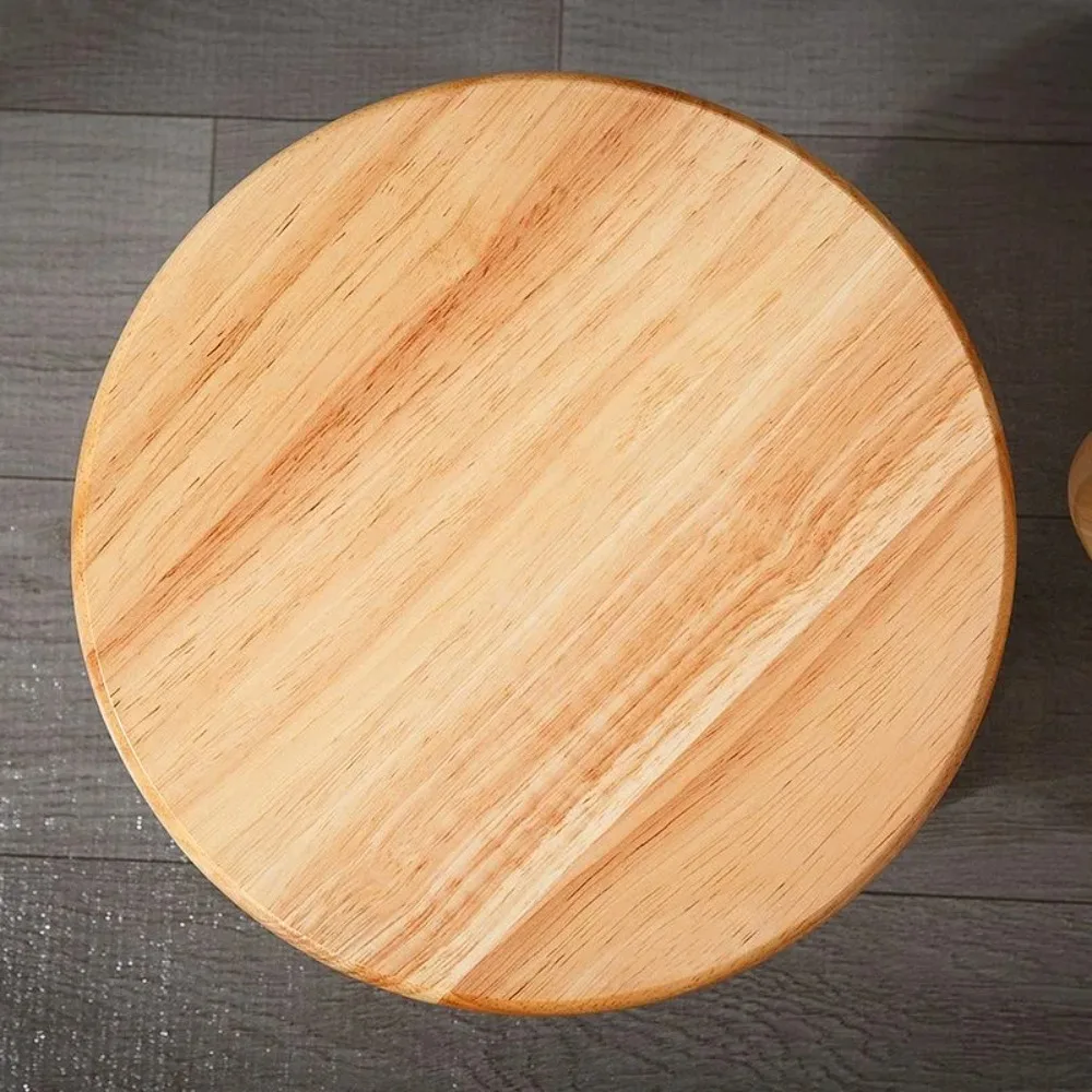 Solid Wood Small Round Stool Multi-Functional Furniture Bedroom Decorative Living Room Low Stools Flower Pot Stand