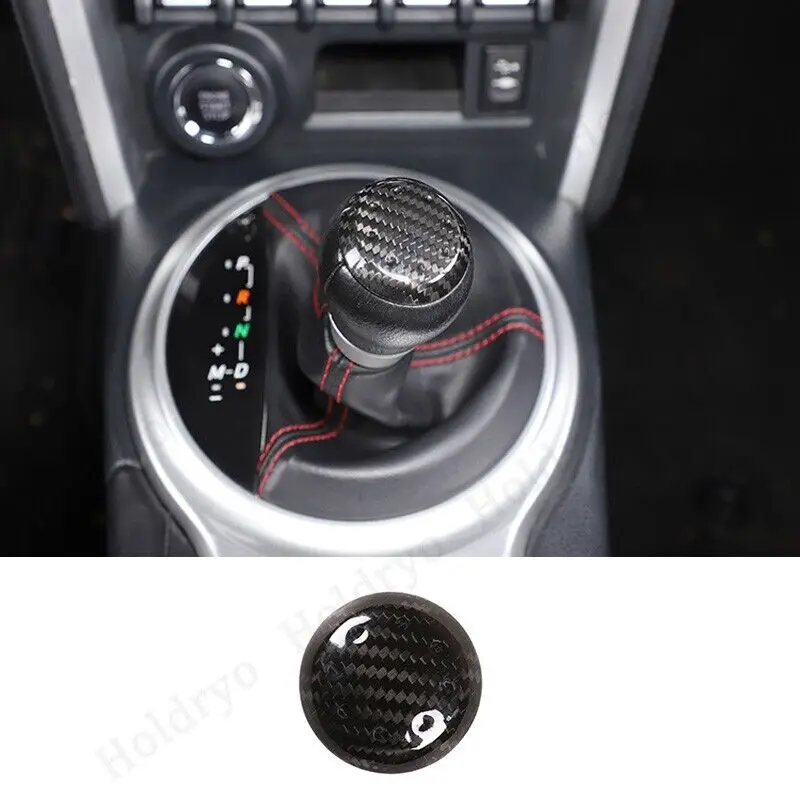 

Real Dry Carbon Fiber Gear Shift Knob Cover Trim For Toyota 86 Subaru BRZ 2012up