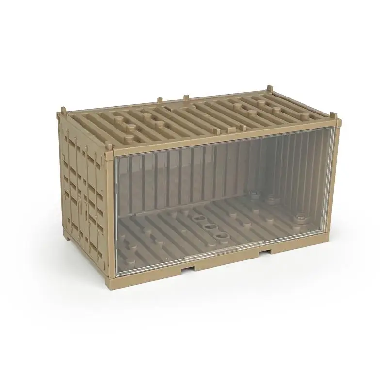 

Clear Desktop Stationery Container Boxes Building Block Display Box Square Box Stackable Storage