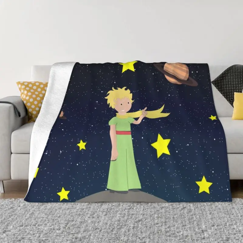 

The Little Prince Blankets Warm Flannel Le Petit Prince France Anime Throw Blanket for Bed Couch Bedspread 1