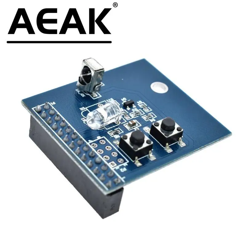 AEAK 38KHz IR Infrared Control Expansion Board Transceiver Receiver Transmitter Shield DIY Double IR Emitter For Raspberry Pi