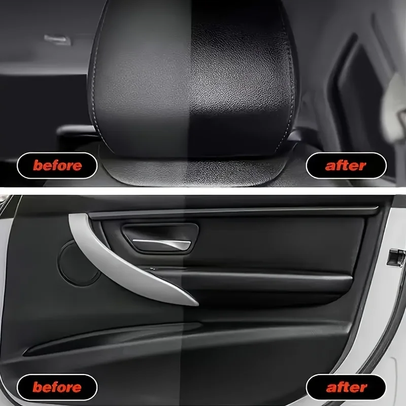 قطعة واحدة من شمع الإطارات الأسود اللامع 100 جرام - حماية متينة وطويلة الأمد وإصلاح الإطارات المختلفة، ومنتجات تنظيف السيارات، وعامل استعادة الجلد البلاستيكي، وعامل تلميع وطلاء السيارات - لمنع التشقق والليمون الأسود