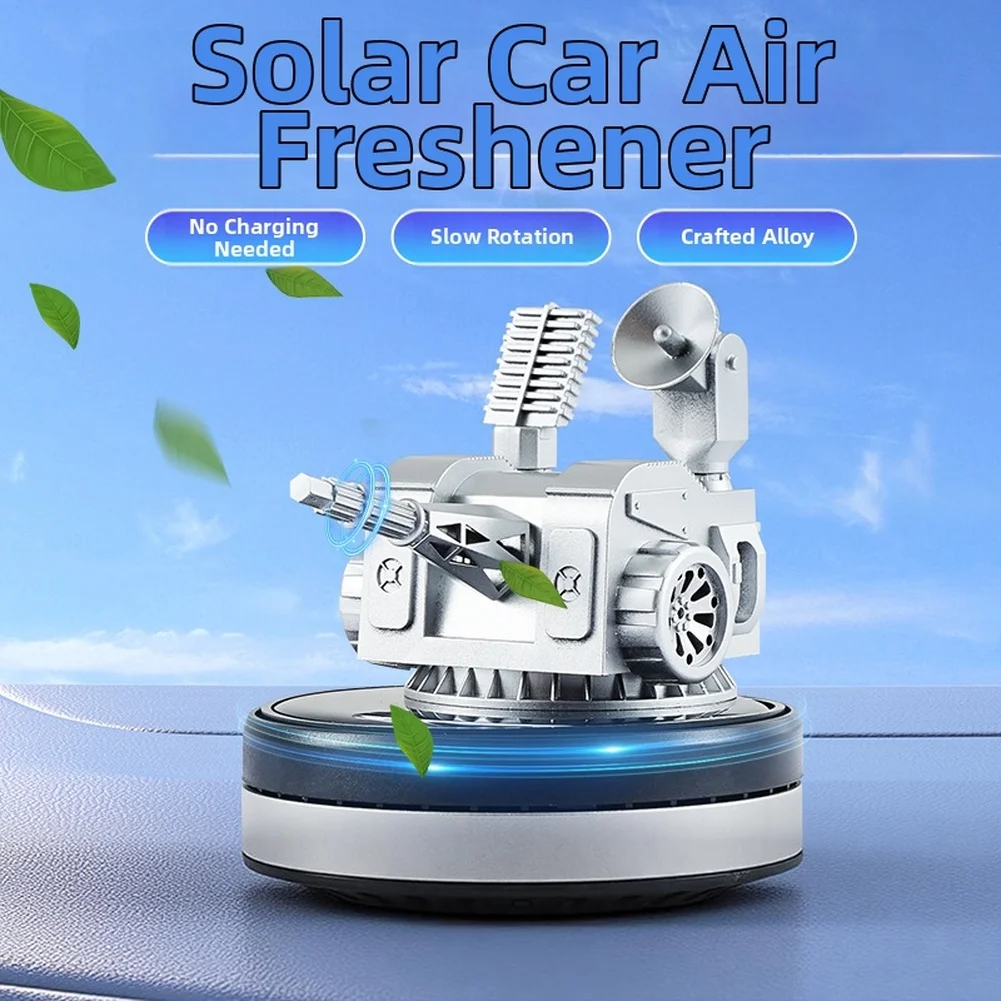 

Car Solar Powered Car Perfume Rotating Aromatherapy Ornament Fragrance Diffuser Interior Decor Air Freshener