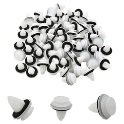 100Pcs Door Panel Clip With Seal Ring Fastener Rivet Bumper Clip Retainer Car Interior Retaining Accessories