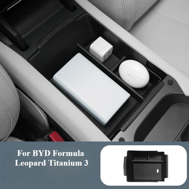 

Car Center Console Armrest Box Storage Box for BYD Formula Leopard Titanium 3 ABS Partition Storage Car Interior Accessories