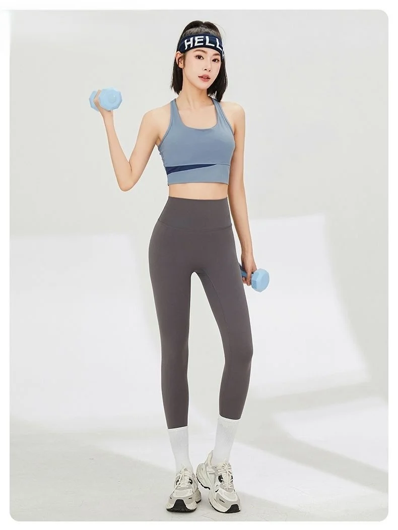 اليوغا السراويل متماسكة النساء الفخذ بلا أقدام حزام منخفض أنيقة يمكن ارتداؤها الملمس مواسم البولكا نقطة اقتصاص أحدث الفتيات رمادي فاتح