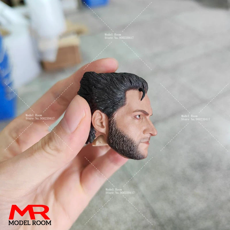 1/6 Hugh Jackman Head Sculpt Male Soldier Head Carving Model Fit 12\'\' Action Figure Body Dolls