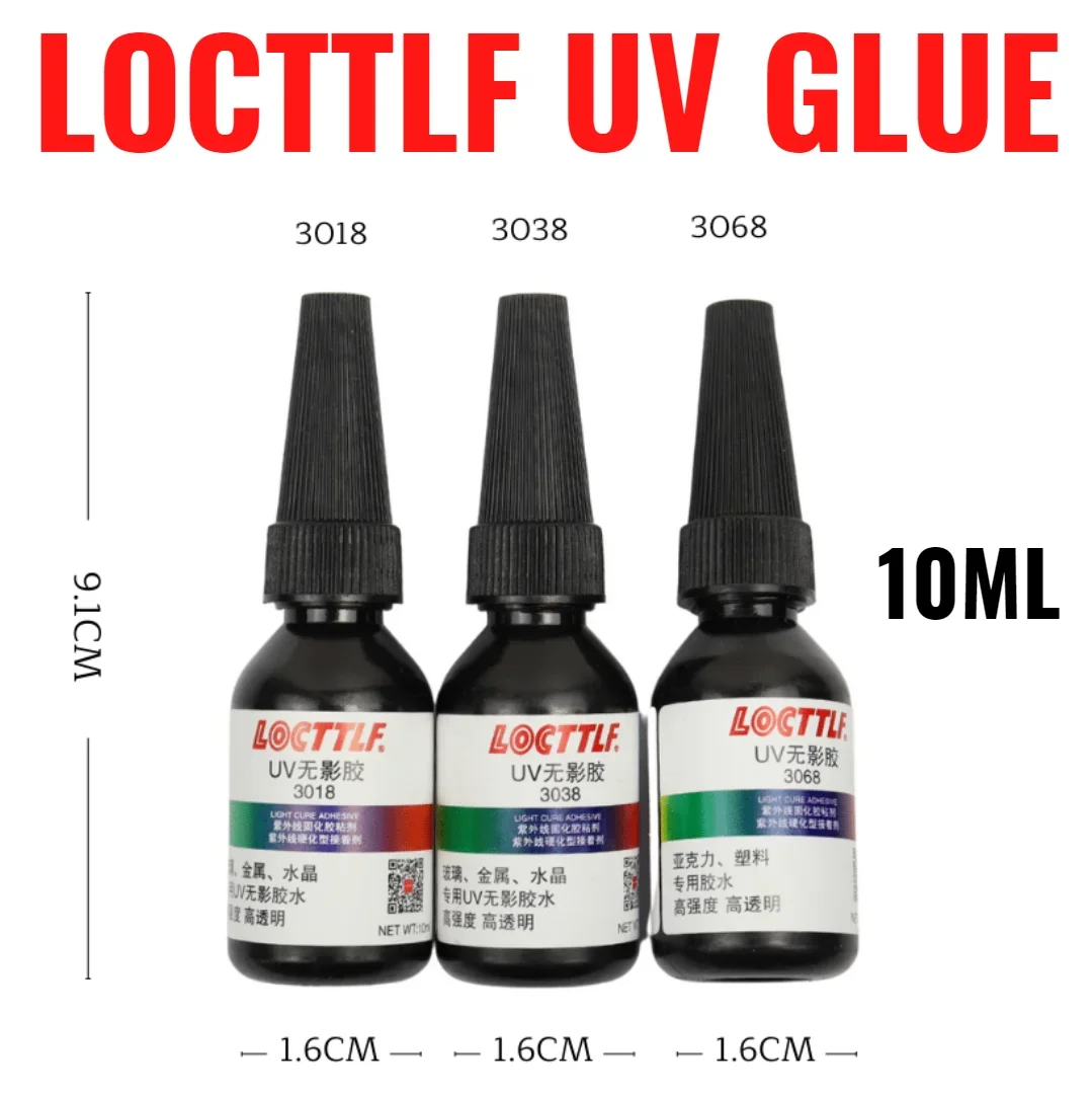 10ML UV Shadowless colla vetro tavolino cristallo artigianato plastica trasparente adesivo morbido