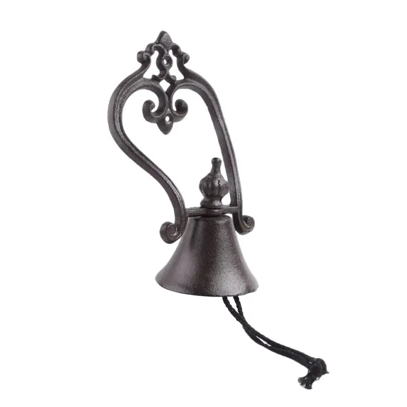 

Винтажный дверной звонок HOTA43T для сада и веранды в скандинавском стиле, коричневый, из кованого железа