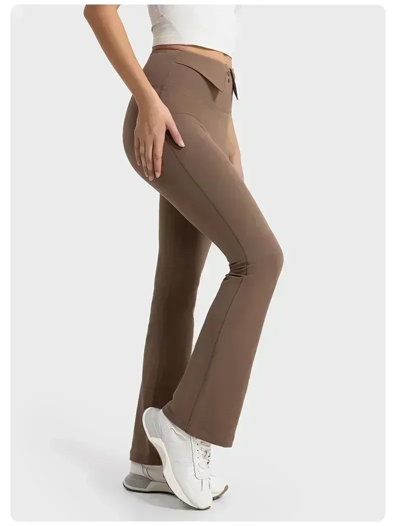 

Women Pants Gym Yoga Leggings Outdoor Jogging Home High Waist Plus Velvet Sport Flared Pants Tights Woman Clothing Sportswear