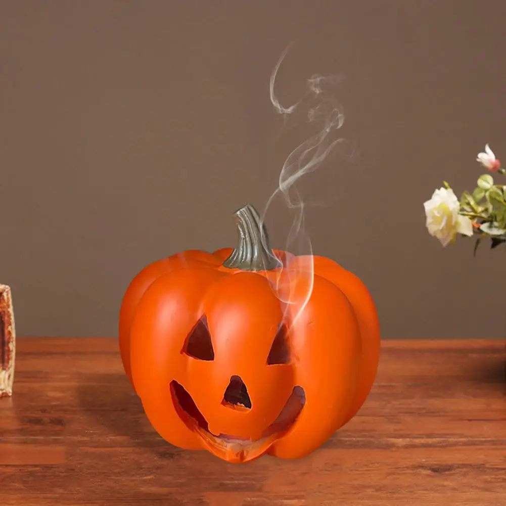 Halloween Theme Decor Festive Halloween Pumpkin Incense Holder for Home Decor Resin Burner with Ash Catcher for Bedroom for Yoga