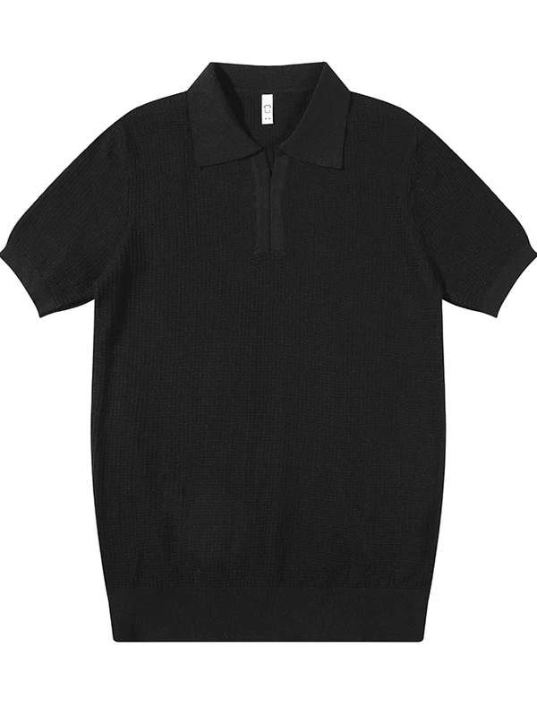 

Мужская осенняя модная футболка свободного кроя с коротким рукавом, вязаная, в американском стиле, от известного бренда