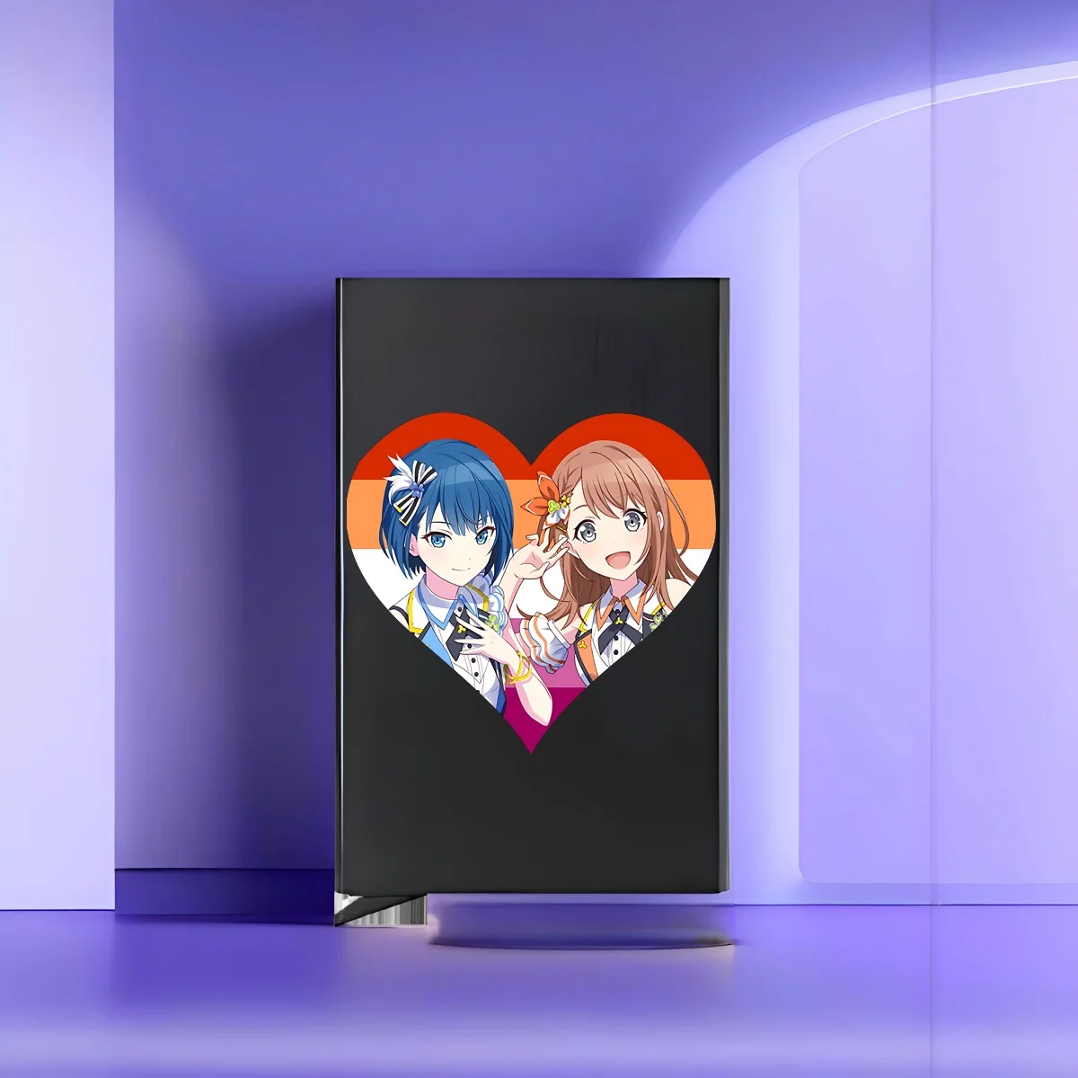 

Любовь жива! Картхолдер Nijigasaki High Sool ll Club He-Shaped 2026, новый стиль, модный принт, различные цветовые варианты, простой в использовании