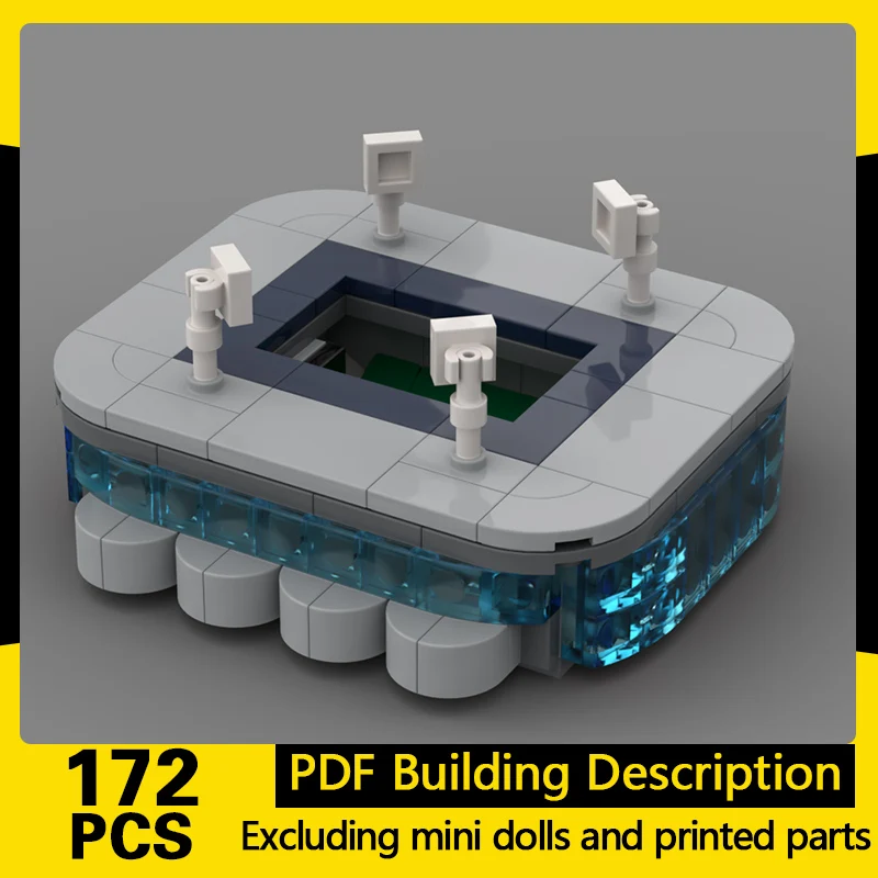 

City Street View Model MOC Building Bricks Modern Football Stadium Modular Technology Gifts Holiday Assemble Children Toys Suit