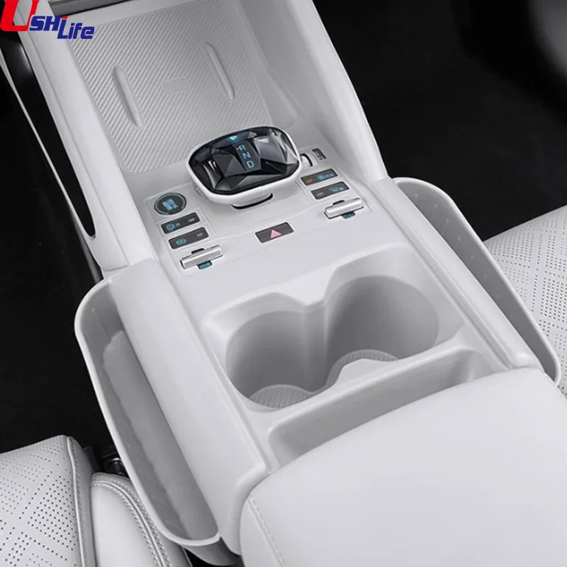 

For BYD Yuan UP Pro 2024 2025 Car Center Control Silicone Wireless Charging Anti-slip Mat Cup Slot Storage Box Auto Accessories