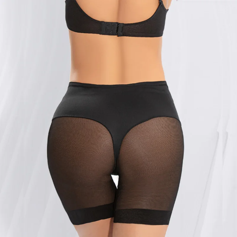 

Dimmkof Mesh Breathable Butt Lifting Panties Thigh Slim Tummy Control Body Shaper Panties Thong Shapewear Mesh Buttock Panty