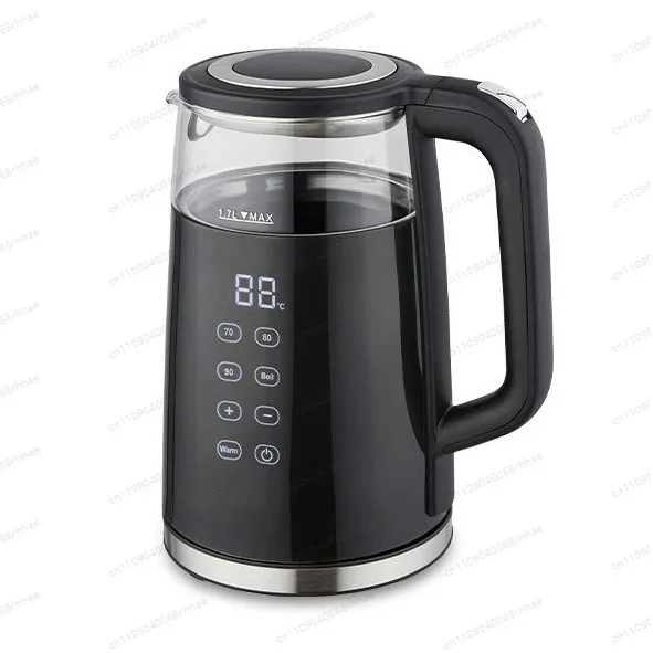 

1.7L Transparent Glass Electric Kettle Intelligent Touch Screen Temperature Adjustment Auto Power Off