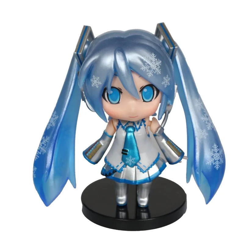 Anime Neue Hatsune Miku Mini Figur Zubehör Kawaii Rosa und Grün Hatsune Hause Desktop Dekoration Erwachsene Spielzeug Ornamente