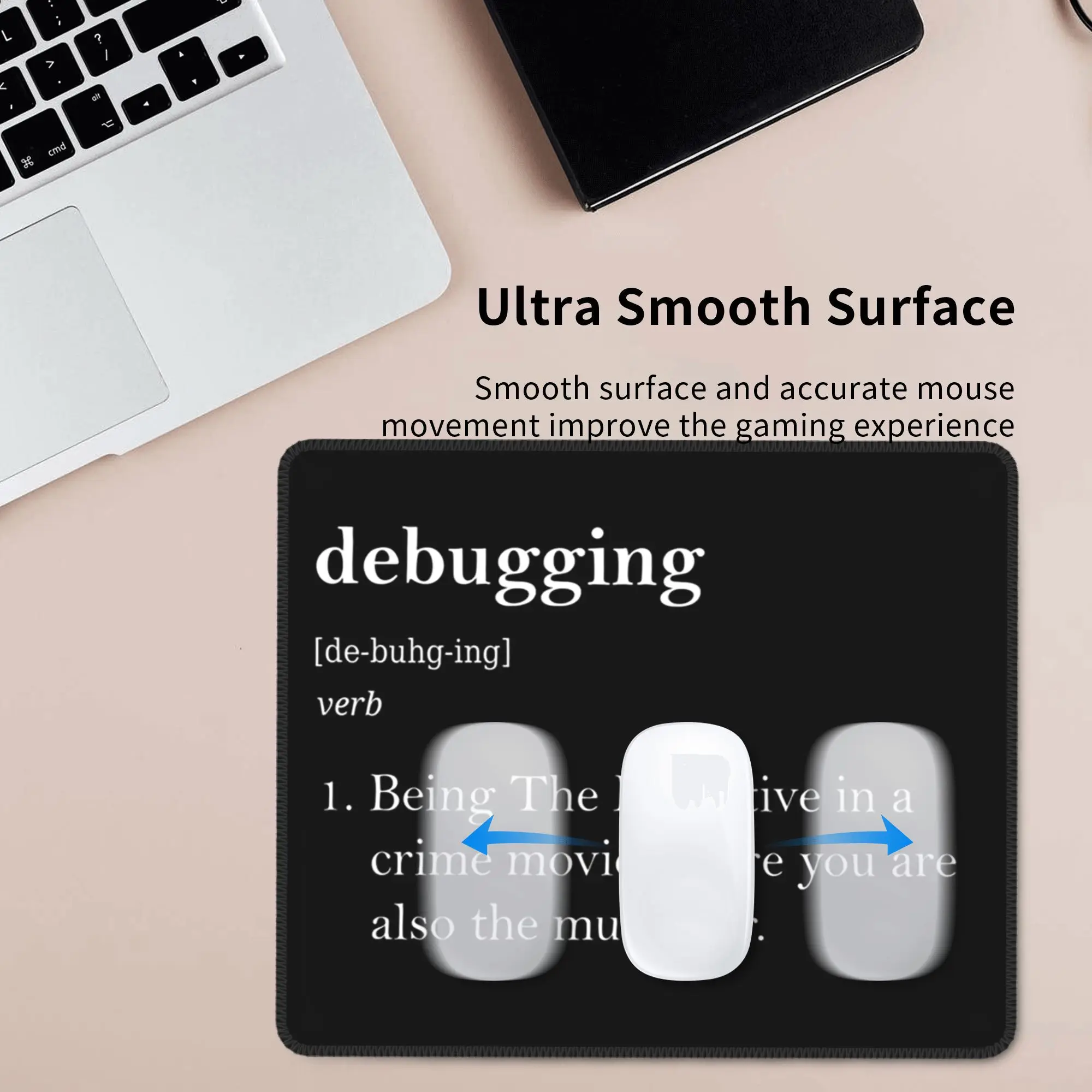디버깅 마우스 패드의 정의 컴퓨터 키보드 마우스 매트 게이머 PC 노트북 책상 매트 사무용품 테이블 매트