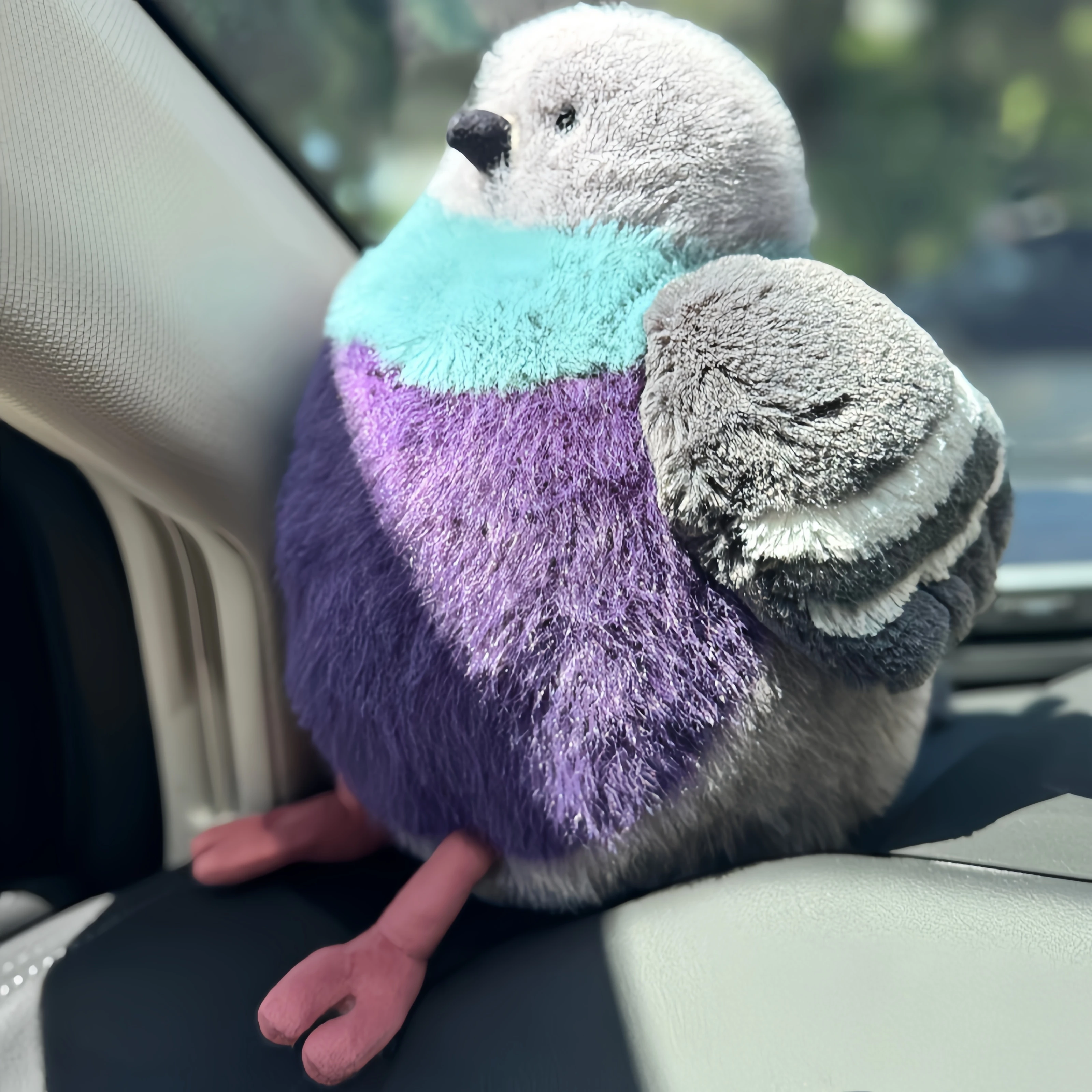 

Adorably 23cm Parrot Fat Pigeon Bird Plush Fluffy Bird Doll Toy Gift Doll Pet Companion Toy Ornaments Xmas Birthday Girl Gift