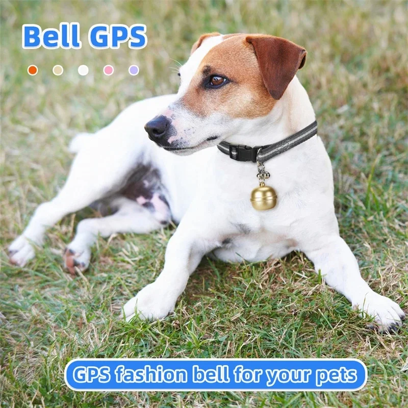 Dog Cat Pet Mini BT Pet GPS Tracker Collar Smart Locator Anti-Lost Device Real Time Tracking Finder With Bell For Pets Gift New