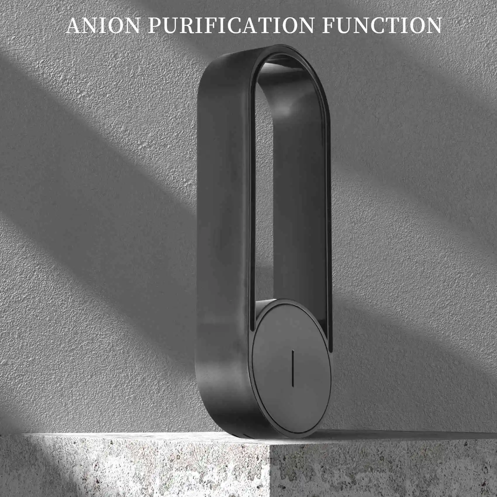 Mini purificador de iones negativos para el hogar, ionizador portátil para el hogar, enchufe USB, purificador de aire para el área de 31 ㎡-40 ㎡, negro, 20 millones