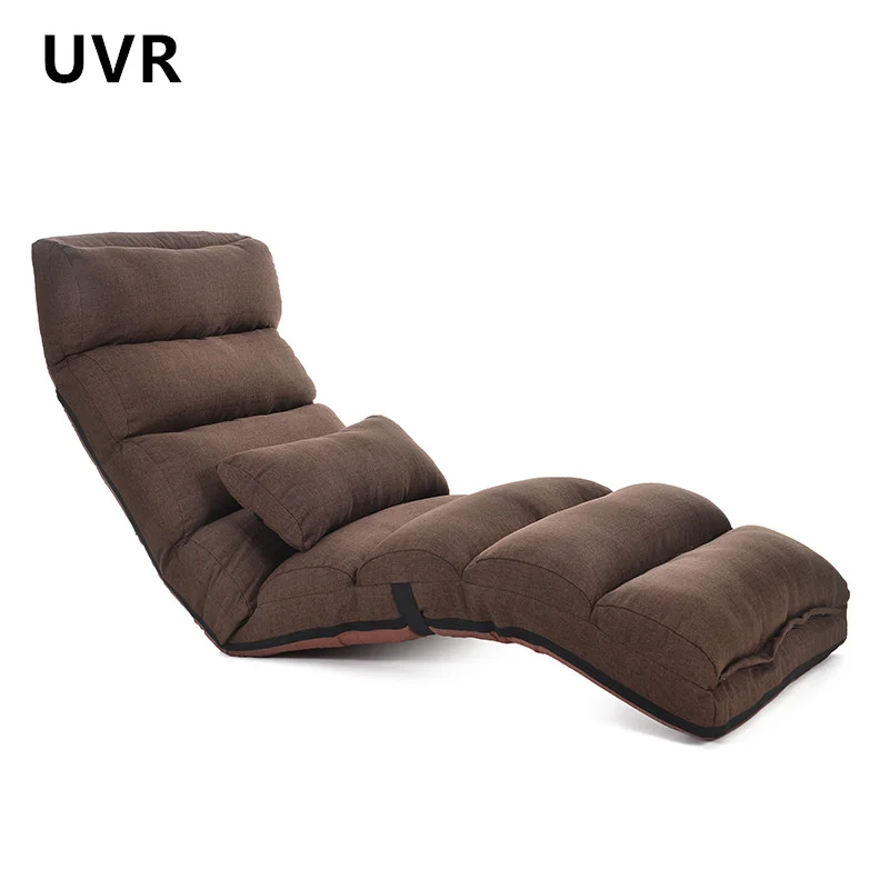 UVR Lazy Sofa Tatami Folding Small Backrest Chair Home Computer Office Chair Window Chaise Lounge Chair Living Room Single Sofa